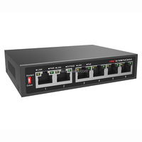 Penjualan Laris Ethernet PoE Switch 4 Port PoE dan 2 Port Uplink RJ45 Yang Tidak Dapat Dikelola untuk Kamera IP