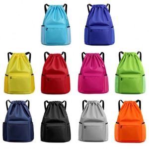 กระเป๋าเป้สะพายหลังเชือกโพลีเอสเตอร์เป็นมิตรกับสิ่งแวดล้อมโลโก้ที่กำหนดเองหรูหราพกพาได้สำหรับเดินทางและเล่นกีฬา - Product Image 6