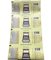 Film d'emballage en triplex PET/ALU/PE à déchirure facile pour l'impression personnalisée, pour les sachets de café instantané, de lait, de jus, de boissons énergisantes en poudre