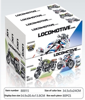 Modèle de moto et de voiture City Tech MOC Racing Moto Bike Vehicle DIY Bricks Sets 2 Styles Building Blocks Assembled Toys for Kids