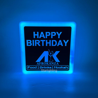 Panneau d'affichage VIP Carrier avec logo personnalisé OEM Panneau rechargeable en acrylique et lettres à LED pour Lounge Bar Discothèque