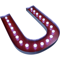 YIJIAO Offre Spéciale Magnifique Enseigne Lumineuse en Métal LED Lettres 3D Personnalisées pour Décoration