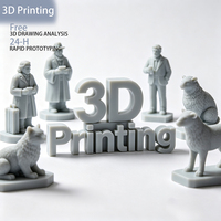 Услуги 3D-печати: изготовление на заказ статуэток, фигурок, игрушек, инструментов, деталей из смолы (SLA, LCD) с высокой детализацией и разрешением, оптом, OEM