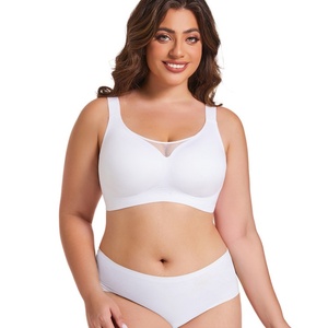 Liền mạch kích thước lớn cộng với kích thước áo ngực mềm hỗ trợ vú lớn dây miễn phí Push-Up 7XL cộng với kích thước áo ngực - Product Image 3