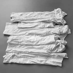 Trapos de Algodón Blanco Reciclado para Limpieza, Trapos de Punto Reciclados para Taller, Uso Marino y Limpieza - Product Image 1