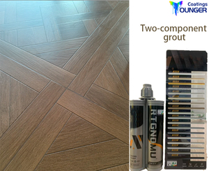 Mastic époxy bicomposant coloré résistant à la chaleur pour joints de carrelage, scellant pour sols en marbre et en béton - Product Image 2