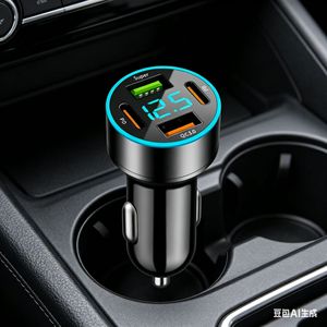 Chargeur de voiture Shin Mori 4 ports QC3.0 avec affichage numérique, charge rapide 12-24V pour appareils Huawei - Product Image 2