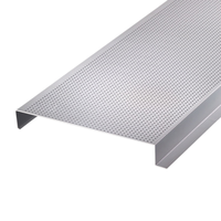 Système de plafond d'hôtel moderne en alliage d'aluminium haute résistance en forme de S, ignifuge et résistant au vent, performance incendie classe 1, garantie 1 an