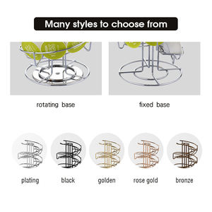 ชั้นวางแคปซูลกาแฟ <span class=keywords><strong>Dolce</strong></span> <span class=keywords><strong>Gusto</strong></span> หมุนได้ 360 องศา สำหรับ 30 แคปซูล ทำจากเหล็กเคลือบสีฝุ่น สำหรับร้านอาหาร คาเฟ่ บาร์ ชั้นวางโชว์สินค้าดีไซน์สร้างสรรค์ - Product Image 2