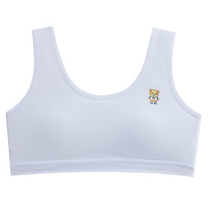 Soutien-gorge de développement en coton pour nouveau-nées, avec coussinet de poitrine, sans armature, brassière de sport pour filles, couleur unie, soutien-gorge d'entraînement - Product Image 2
