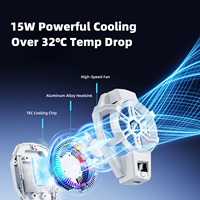 Enfriador de Teléfono AntarcChill de 15W, Ventilador de Refrigeración Semiconductor TEC, Control de Temperatura por IA, 4 Velocidades, Clip Trasero, Radiador para Teléfono Móvil