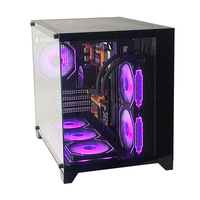 PCOOLING Nouvelle Version Atx Tower Verre Trempé Gaming Computer Case Cabinet Computer Case Desktop Computer Gaming Pc Case