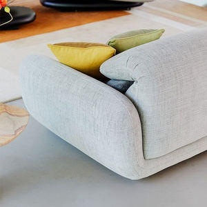 Sofá de tela de lujo ligero italiano, diseñador moderno minimalista, villa, sala de estar, sofá recto plegable con respaldo alto - Product Image 4