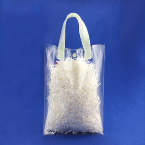 Emballage Transparent avec boutons, sac à poignée en plastique PVC - Product Image 6