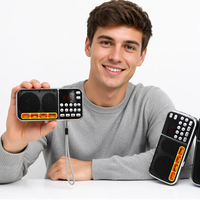 Radio de poche portable Yimeida L-088 AM/FM, lecteur MP3 Gurbani Coran, prise en charge USB, écran LED, batterie rechargeable pour le Canada et l'Inde