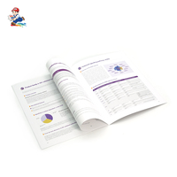 Brochure d'entreprise personnalisée avec reliure agrafée, impression offset et couleurs CMJN pour la promotion commerciale
