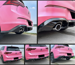 폭스바겐 골프 <span class=keywords><strong>8</strong></span> MK8 R 라인 GTI 2020-2023용 ABS 리어 범퍼 익스텐션 스포일러 (라이트 포함) 리어 립 디퓨저 가드 바디 키트 - Product Image 6