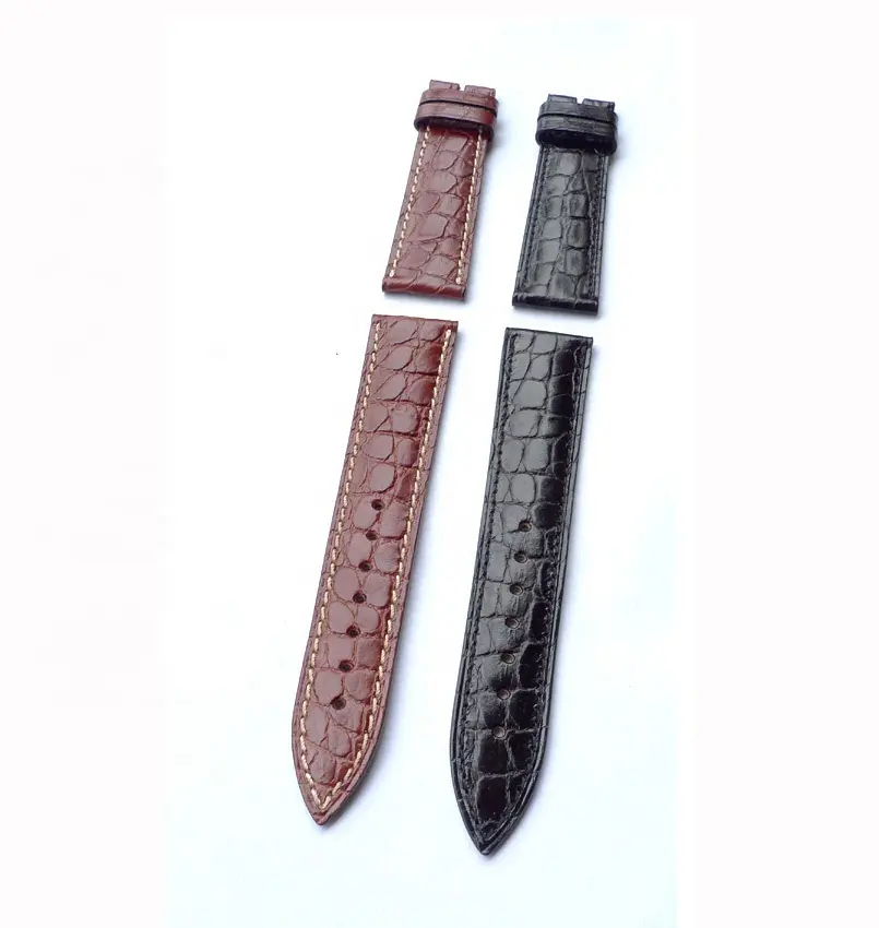 Luxe Krokodil Alligator Graan Lederen Horlogeband Vervangen Horlogeband