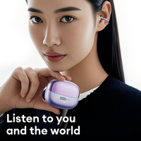 Écouteurs sans fil originaux Lenovo LE302, écouteurs intra-auriculaires à clip d'oreille, stéréo HiFi 6.0, suppression du bruit, pour la musique, les appels et les jeux