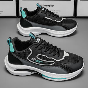 K8029 Nouvelles chaussures pour hommes Chaussures de sport décontractées en maille respirante Chaussures de course confortables à semelle souple pour hommes - Product Image 4