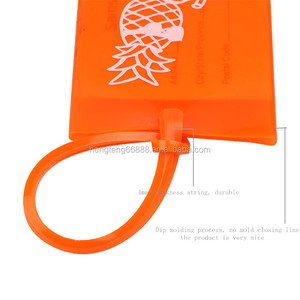 Temizle şeffaf özel benzersiz baskı vinil temizle şeffaf pvc bagaj etiketi bagaj için - Product Image 4