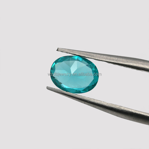 Pierre YAG de forme ovale, <span class=keywords><strong>grenat</strong></span> d'aluminium d'yttrium <span class=keywords><strong>bleu</strong></span> Paraiba pour substituts naturels de tourmaline Paraiba - Product Image 3