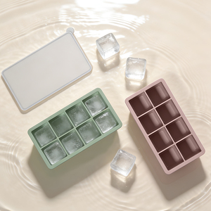 <span class=keywords><strong>Bac</strong></span> à glaçons en silicone souple, plusieurs tailles et couleurs, glaçons faciles à démouler, antiadhésif, congélation rapide pour les boissons d'été - Product Image 6