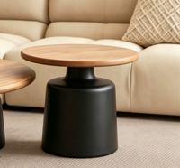 Table basse en bois décorative au design moderne pour salon, chambre à coucher, meubles de maison, écologique, facile à nettoyer, fabrication CNC de précision