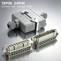 BYLJQ Conectores de Alimentación Industriales Resistentes al Agua IP65, Mini Macho y Hembra de 32, 36 y 40 Pines, 16A 500V, Venta al Por Mayor