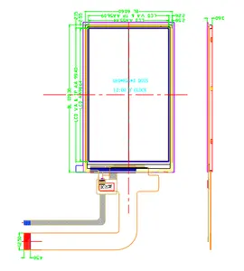 4.5 인치 480x854 MIPI 인터페이스 IPS TFT 터치 패널 스크린 LCD 모듈 디스플레이