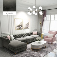 Modernes Chesterfield Ecksofa-Set für Wohnzimmer, Couch aus italienischem Leder, Sektionalsofa