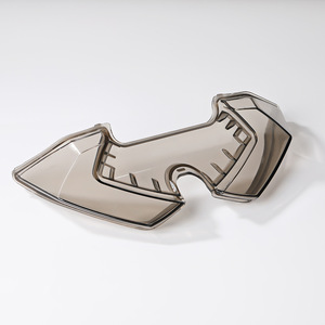 Molde de inyección de cavidad única para piezas de casco de motocicleta, alerón trasero, productos de moldeo personalizados - Product Image 1