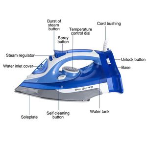 Fers <span class=keywords><strong>à</strong></span> vapeur électriques Zogift Portable Clothing Rechargeable <span class=keywords><strong>Prix</strong></span> de gros Nouveau Design Bleu Auto-off Température fonctionnelle maison - Product Image 3