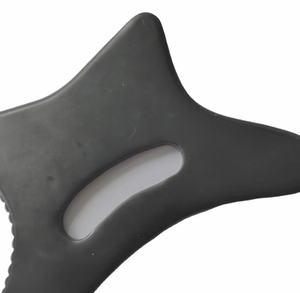 Herramientas para el cuidado de la piel de color negro, productos para el bienestar y la salud, masajeador de gran tamaño, piedra natural de bian, gua sha corporal. - Product Image 4