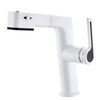 YLB2307W Robinet de lavabo en laiton de salle de bain de haute qualité Robinet de lavabo à levier unique personnalisable Robinets dosés d'eau froide et chaude