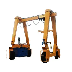 Hot sale 25 ton 30 ton single beam girder remote control electric rail mobile gantry crane made in china