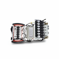 Ensemble complet de télécommandes sans fil 433 MHz en plastique et métal pour grues et équipements industriels, étanches IP68, portée 500 m, lithium