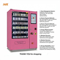 Distributeur automatique de cosmétiques personnalisé certifié CE, distributeur de faux cils, écran tactile 21,5 pouces, paiement multi-mode à distance via le cloud