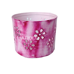 High Quality <b>Pink</b> Iron Votive <b>Candle</b> Jar <b>Holders</b> Handmade Classic Design for Weddings Diwali Parties-for Party Decorations - Product Image 1