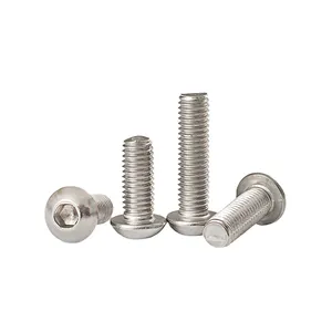 Hardware fasteners machine stainless steel 304 A2 screw socket button head screws ISO7380