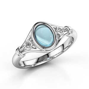 Anello da Donna con Pietra Turchese, Gioiello Semplice e alla Moda - Product Image 1
