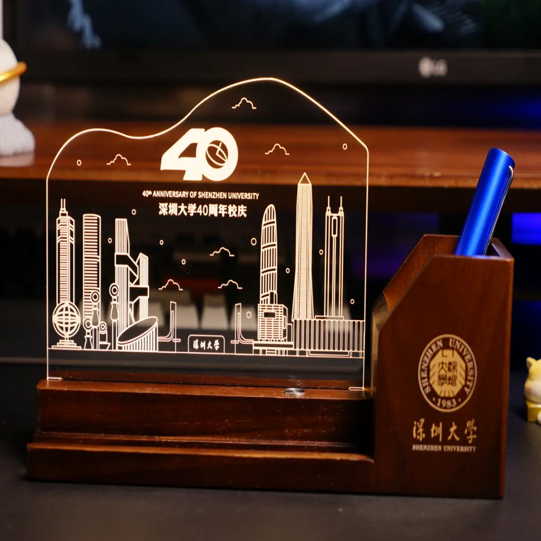 UC printing phoho cultural and creative tourist attractions architectural souvenirs LED night lamp for school anniversary