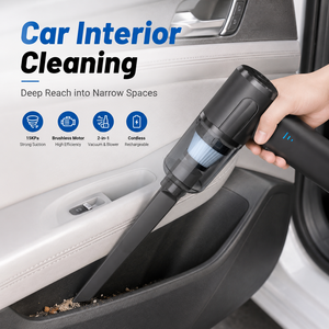 OEM ODM 15KPa Brushless Cordless Handheld Vacuum Cleaner 65W Rechargeable 2 in 1 <b>Car</b> Vacuum Air Duster <b>Blower</b> with 7 Accessories - Product Image 4