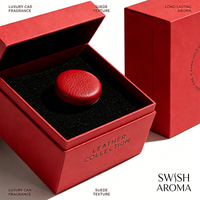 Diffuseur de parfum pour voiture en cuir d'agneau tendance, désodorisant personnalisé avec logo, feuille de parfum en vrac pour éliminer les odeurs