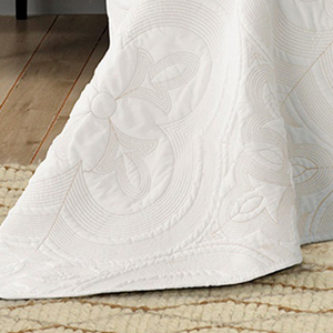 High Quality Elegant Home Goods <strong>White</strong> Embroidery Design <strong>Bedspread</strong> Used for Home or Hotels - Product Image 4