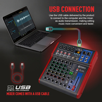 Console de mixage audio professionnelle Debra SI8 DJ 48V BT5.0 99DSP Interface pour karaoké à domicile et contrôleur de mixage musical