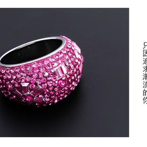 Bagues de fiançailles pour femmes, bagues à zircone sertie, breloques, bijoux de mode en acier inoxydable, bague de mariage - Product Image 3