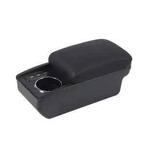 Vtear para Citroën <span class=keywords><strong>C3</strong></span> 2002-2026, Reposabrazos Multifuncional para Coche, Caja con Portavasos USB, Consola Central, Almacenamiento <span class=keywords><strong>Interior</strong></span>, Piezas de Modificación - Product Image 5