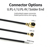 Câble d'extension coaxial à faible perte 50 Ohm, personnalisé, SMA mâle/femelle traversant un panneau vers UFL MHF, à souder, pour antenne WiFi GPS