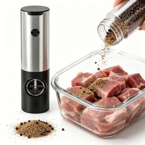 Pilas Eléctricas Automáticas para Pimienta y Sal para Exteriores, de Operación con una Sola Mano, para Parrillas de Barbacoa - Product Image 6